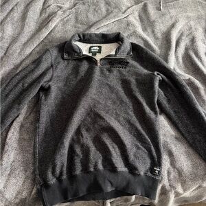 Roots Men's Charcoal Zip-Up Sweater